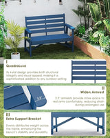 GREENVINES Outdoor Bench | 51.5’’ | HDPE | Garden Benches | Weatherproof - Photo 6