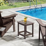 ONBRILL Outdoor Side Table Set of 2, Adirondack Small End Table, Indoor & Outdoor Use - Photo 2