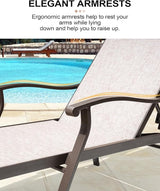 Crestlive Products Aluminum Chaise Lounge Set of 3 - Photo 5
