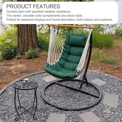 Outdoor Side Table 15 Inch Tall, Tool-Free Metal Patio End Table with Monstera Design, Space Saving Round Stand for Porch Balcony Garden (Monstera)