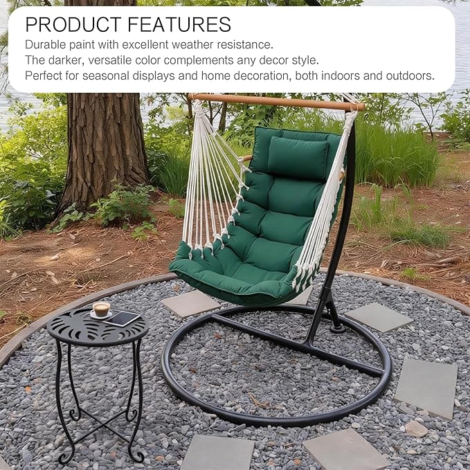Outdoor Side Tables 2 Pack, 15" Height Tool-Free Metal Patio End Table with Monstera Pattern, Compact Space Saving Plant Stand for Balcony Porch Deck, Weather Resistant, Black