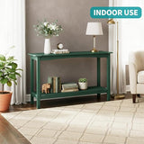 Outdoor Console Table, All-Weather 2-Tier Patio Console Table, Outside Plant Stand Table, Low Maintenance - Photo 8