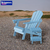 BRIOPAWS Outdoor-Side-Table | Small | HDPE Plastic | Patio End-Table | 2-Shelf Adirondack Outside Tables | All Weather - Photo 2