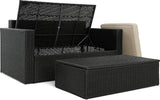 Serta Laguna Brown Resin Wicker Outdoor Patio Furniture Collection, Easy Assembly, Porch or Pool - Photo 8
