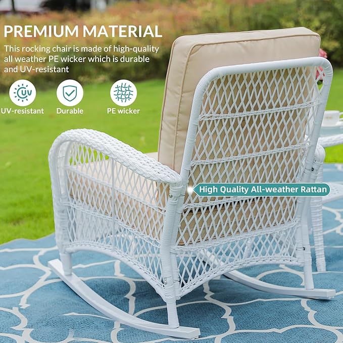 MEETWARM 3 Pieces Patio Conversation Set - Photo 8
