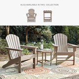 Signature Design by Ashley Sundown Treasure Outdoor Patio HDPE Weather Resistant End Table, Brown - Photo 6