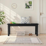 ONBRILL Outdoor Benches Weatherproof, 2-Person Poly Lumber Garden Bench - Photo 4