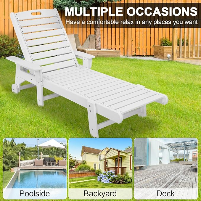 Outdoor Pool Chaise Lounge Chair - Photo 5