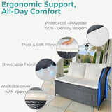 GIANGSUNNY 4 Patio Furniture Set with Storage - Photo 4