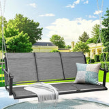 Textilene 3 Seat Hanging Swing, 5.2FT Patio Bench Swing - Photo 1