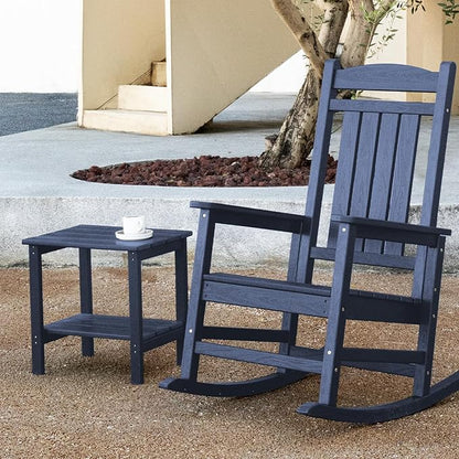 KINGYES Double Side Table, Adirondack End Table- Navy