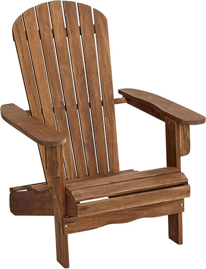 Teal Island Designs Cape Cod Natural Wood Adirondack Chair