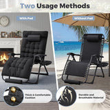 Homall Oversized Zero Gravity Chair, 32In Recliner Lounge Chair with Removable Soft Cushion and Cup Holder - Photo 3