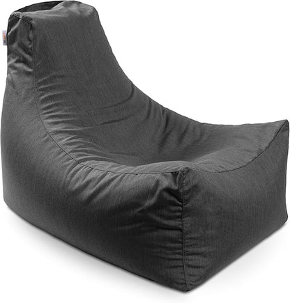 Jaxx Juniper Outdoor Bean Bag Patio Chair & Poolside Lounge, Charcoal Sunbrella