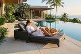PURPLE LEAF Outdoor 2-Person Chaise Lounge with Cushions Patio Sun Chair Adjustable Backrest Reclining Chair for - Photo 1