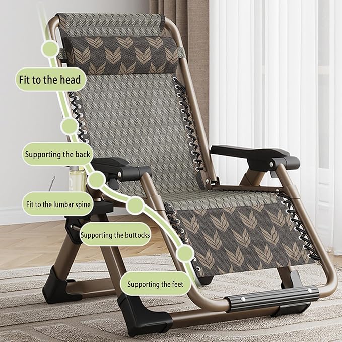 Adjustable Steel Mesh Lounge Chair Beach Chairs w/Removable Cushion, Upgraded Lock and Cup Holder - Photo 5