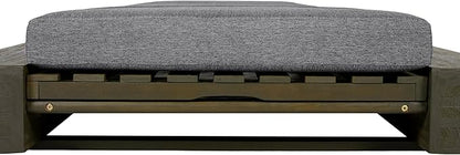 Christopher Knight Home Tory Acacia Wood Chaise Lounge Chair Outdoor Set of 2, Poolside Sun Lounger Recliner, Patio Outdoor Chaise Lounge with Cushions, Adjustable Backrest Single Lounge Sofa, Grey