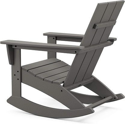 POLYWOOD® Modern Adirondack Rocking Chair, Teak