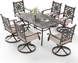 Sophia & William 7 Pieces Cast Aluminium Patio Dining Set for 6 - Photo 1
