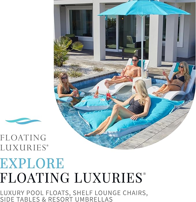 Floating Luxuries Kai Shelf Pool Lounger, in-Pool, Use in Pools with Shelves Up to 9 Inches Deep - Photo 7