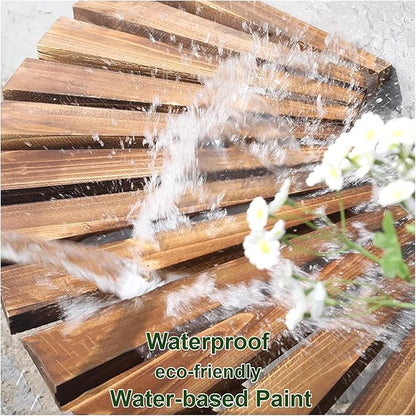 Tree Bench Wrap Around, Outdoor Patio Garden Porch Curved Bench, Wood Outdoor Benches Weatherproof, Wooden Semicircular Park Benches for Outside