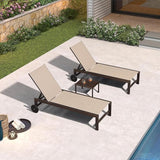 PURPLE LEAF Outdoor Chaise Lounge Chair Set of 2, Pool Lounge Chairs for Outside - Photo 9