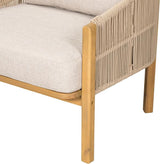 Christopher Knight Home Grotta Acacia Wood Patio Accent Chair Set of 2, Wooden Lounge Chair Outdoor - Photo 6