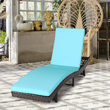 COSTWAY Patio PE Rattan Lounge Chair - Photo 4