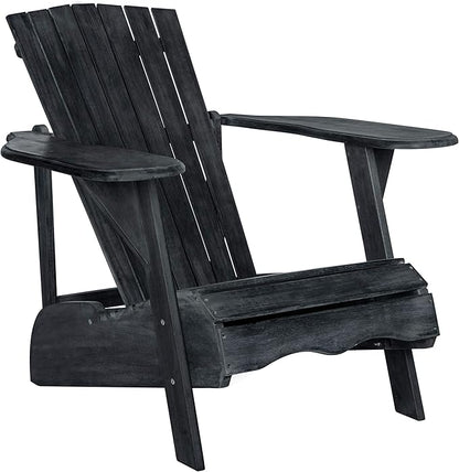 Safavieh PAT6700K Outdoor Collection Mopani Dark Slate Grey Side Chair