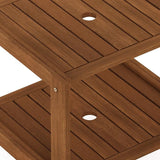 Furinno FG19840T Tioman Hardwood Mississippi Side Table, Natural - Photo 5