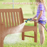 Costaelm Garden Bench, Farmhouse Park Front Porch for Entryway Bench Outdoor Seating Low Bench Patio Bench - Photo 3
