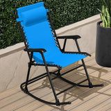 Best Choice Products Outdoor Folding Rocking Chair, Zero Gravity Lounge Chair - Photo 2