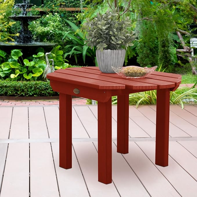 Highwood Classic Westport Side Table, Rustic Red