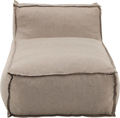 Christopher Knight Home Natty Outdoor Bean Bag Chair Set of 2, Fabric Bean Bag Chair for Adults and Kids, Indoor/Outdoor Sun Lounger, Patio Lounge Chair Set of 2, Dark Beige