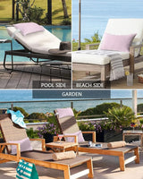 T&H XHome Outdoor Pillow for Chaise Lounge Chair - Photo 6