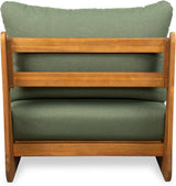 Christopher Knight Home Poppy Outdoor Club Chair with Water Resistant, Acacia Wood Lounge Chair Outdoor - Photo 7