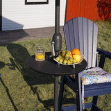 Sundale Outdoor Adjustable Umbrella Table, Portable Round Table Tray with Umbrella Hole - Photo 5