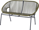 GDFStudio Patio Loveseat All-Weather Rattan 2 Seater Sofa Outdoor Patio Furniture Set for Balcony Poolside Backyard - Photo 5