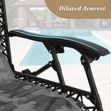 Athena Collection Zero Gravity Outdoor Lounge Chair Set of 2, 25" Width Pool Lounge Lawn Chairs Reclining - Photo 7