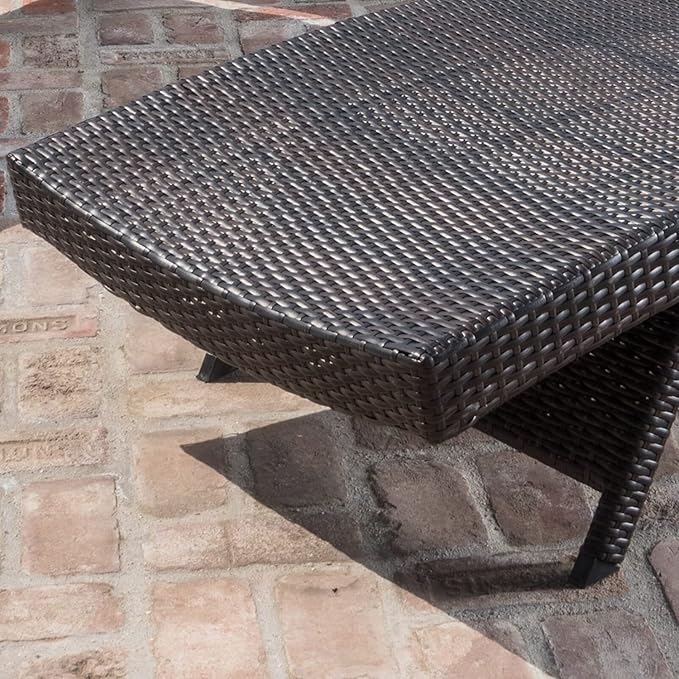 79'' Long Reclining 4 Chairs+ 2 Tables, Chaise Lounge Wicker Reclining Lounge Chair - Photo 4