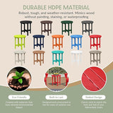 WestinTrends Dylan Adirondack Round Outdoor Side Table, Red - Photo 6