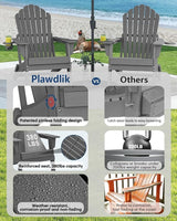 Plawdlik 2026 Upgraded Oversized Folding Adirondack Chair, Set of 2 - Photo 7