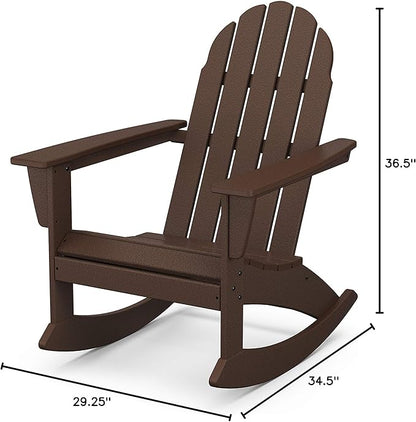 POLYWOOD® Vineyard Rocking Chair, Mahogany