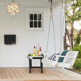 Outdoor Side Table, Weather Resistant Double Small Adirondack Side Table, Outdoor Indoor End Table for Chair - Photo 2