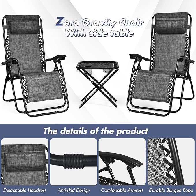 S AFSTAR Zero Gravity Chairs Set of 2 - Photo 6