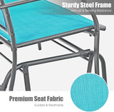 Giantex Outdoor Glider Bench, Patio Glider Bench for Outside, Steel Frame, 400 Lbs Capacity - Photo 5