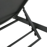 Christopher Knight Home Cape Coral Outdoor Aluminum Chaise Lounge with Mesh Seat, Grey / Dark Grey - Photo 7