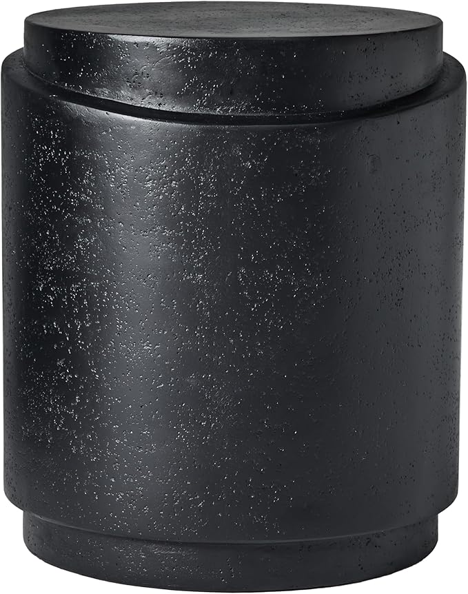 Christopher Knight Home Jarvan 18.7" H Cylindrical MGO Outdoor Side Table, Patio Decorative Small End Table - Photo 6