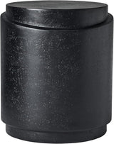 Christopher Knight Home Jarvan 18.7" H Cylindrical MGO Outdoor Side Table, Patio Decorative Small End Table - Photo 6