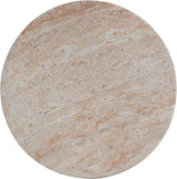 Outdoor Side Table Faux Marble End Table Faux Stone Side Tables Travertine Small Coffee Tables for Indoor Outdoor - Photo 4